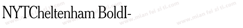 NYTCheltenham BoldI字体转换